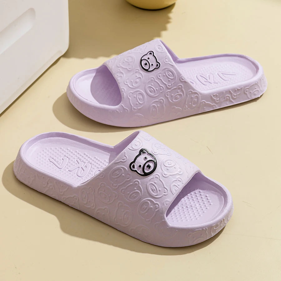 Fashion Women's Slippers Indoor Soft Sole Cartoon Bear