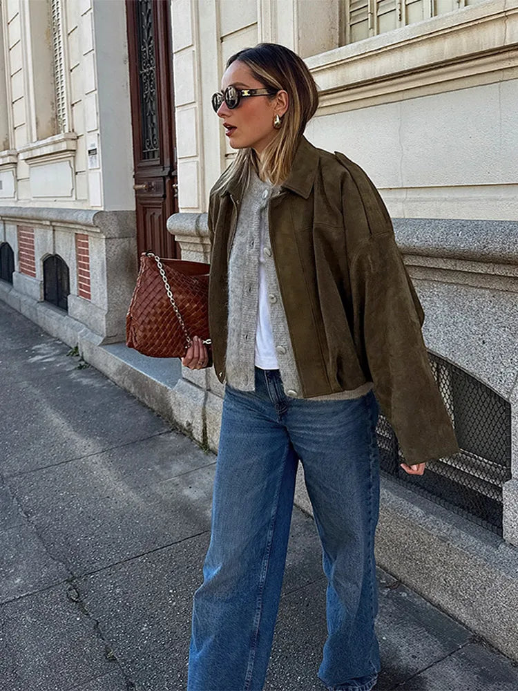 Long Sleeve Bomber Coat Female 2025  High Street Outwears