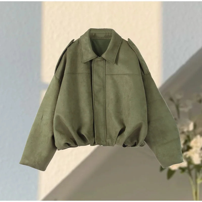 Long Sleeve Bomber Coat Female 2025  High Street Outwears