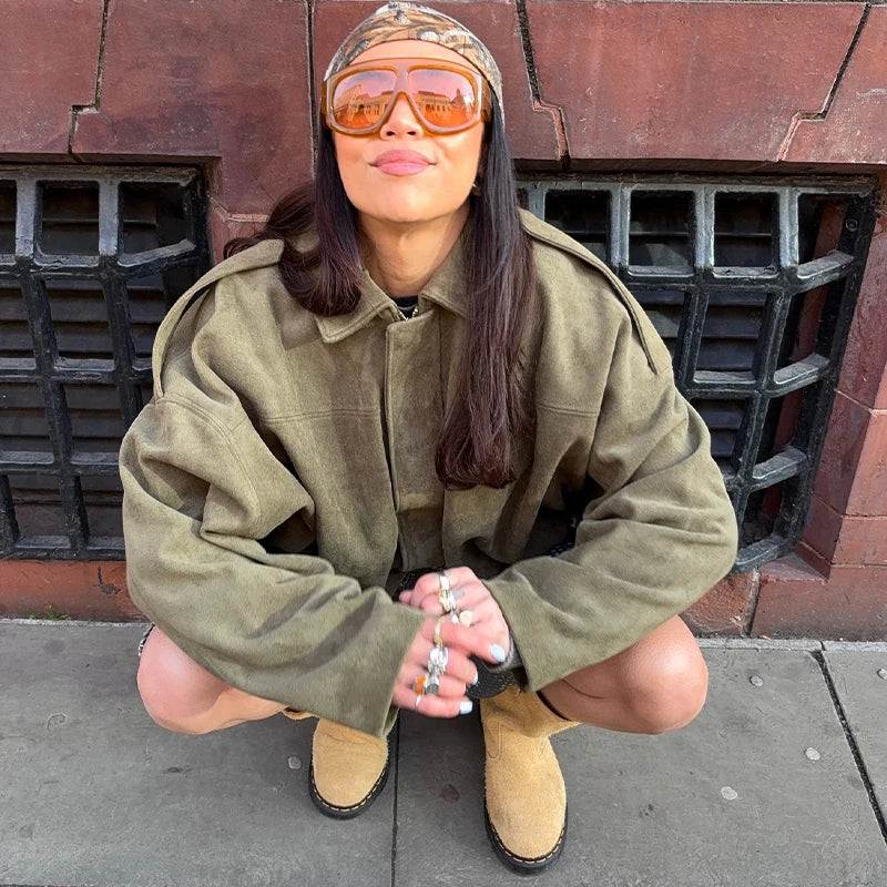 Long Sleeve Bomber Coat Female 2025  High Street Outwears