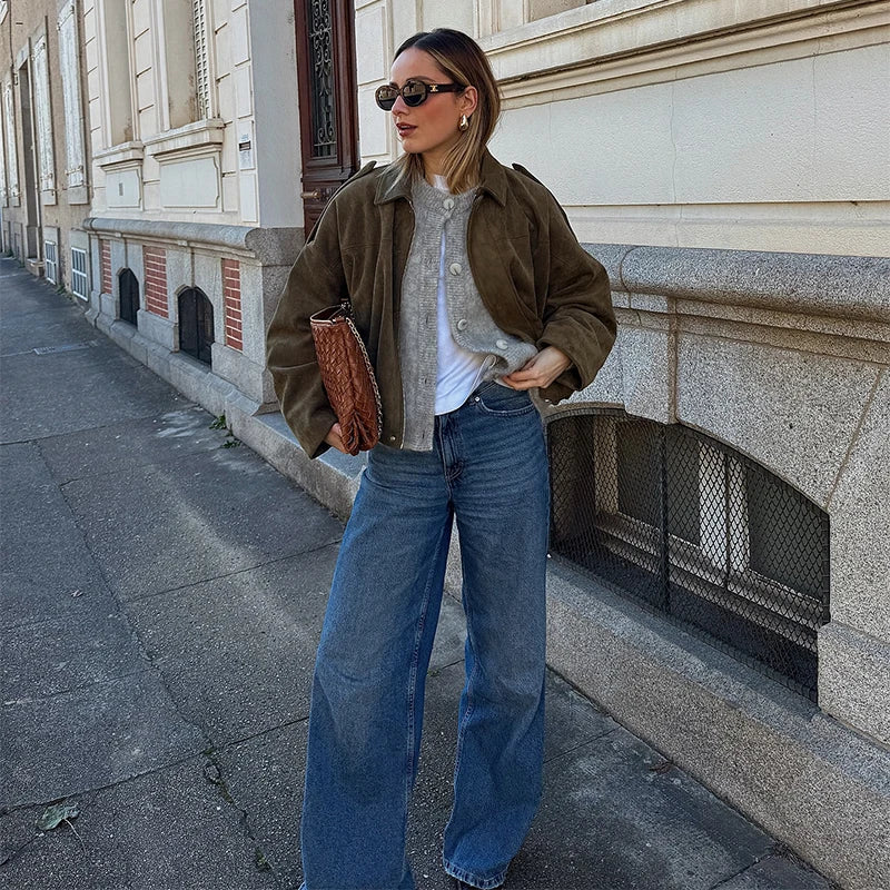 Long Sleeve Bomber Coat Female 2025  High Street Outwears