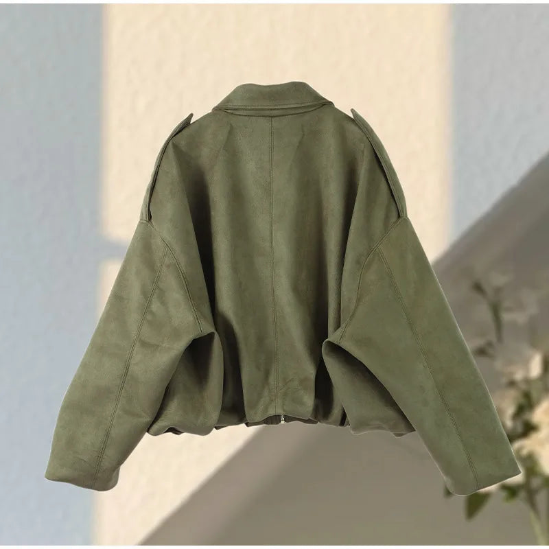 Long Sleeve Bomber Coat Female 2025  High Street Outwears