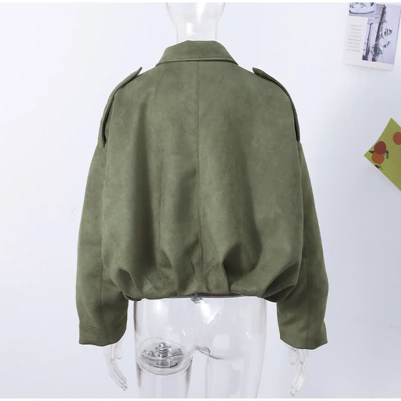 Long Sleeve Bomber Coat Female 2025  High Street Outwears