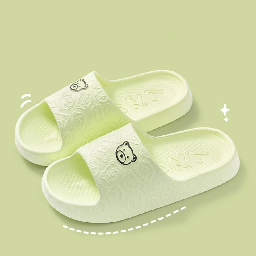 Fashion Women's Slippers Indoor Soft Sole Cartoon Bear