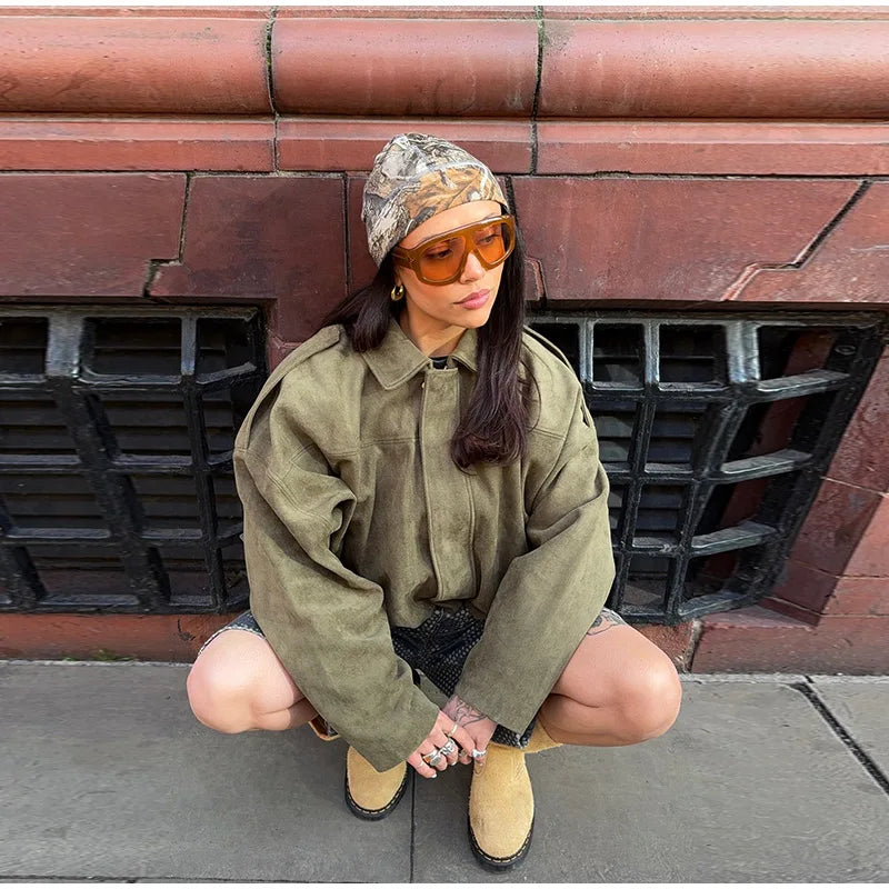 Long Sleeve Bomber Coat Female 2025  High Street Outwears