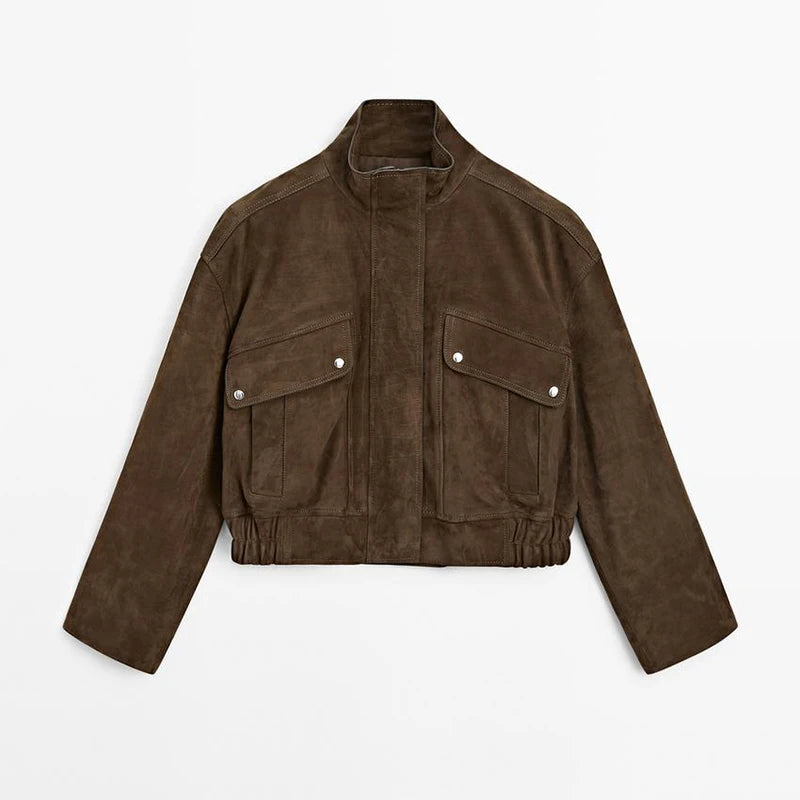 Long Sleeve Bomber Coat Female 2025  High Street Outwears