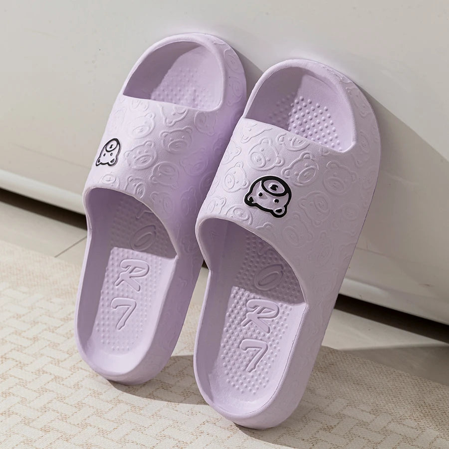 Fashion Women's Slippers Indoor Soft Sole Cartoon Bear