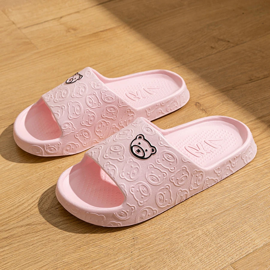 Fashion Women's Slippers Indoor Soft Sole Cartoon Bear