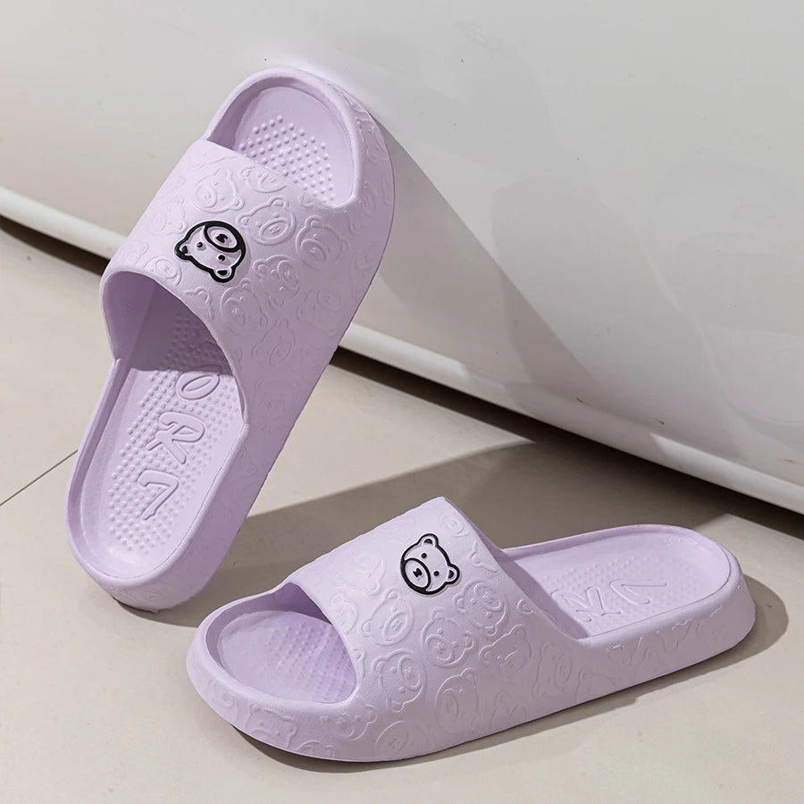 Fashion Women's Slippers Indoor Soft Sole Cartoon Bear