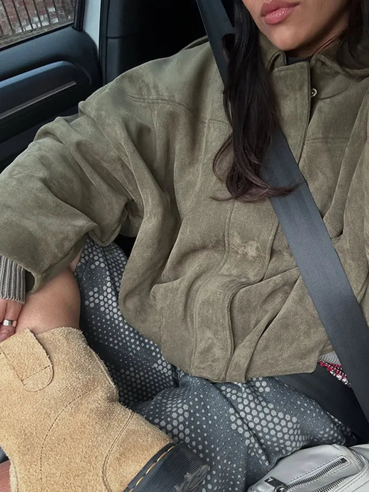 Long Sleeve Bomber Coat Female 2025  High Street Outwears