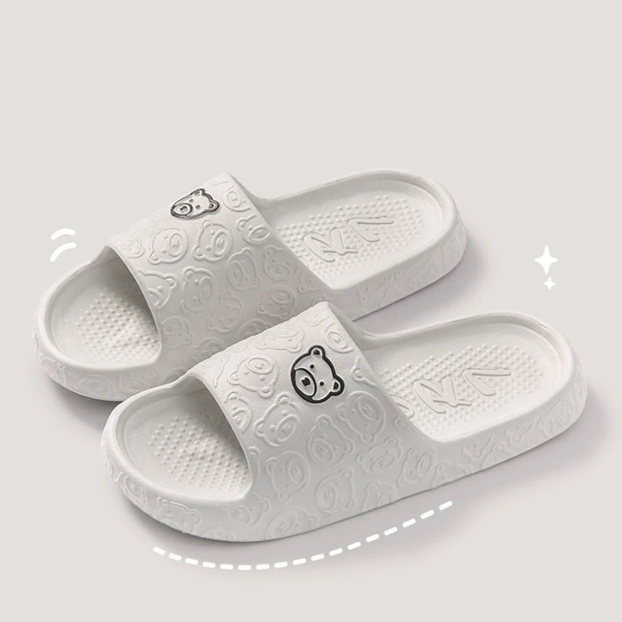 Fashion Women's Slippers Indoor Soft Sole Cartoon Bear