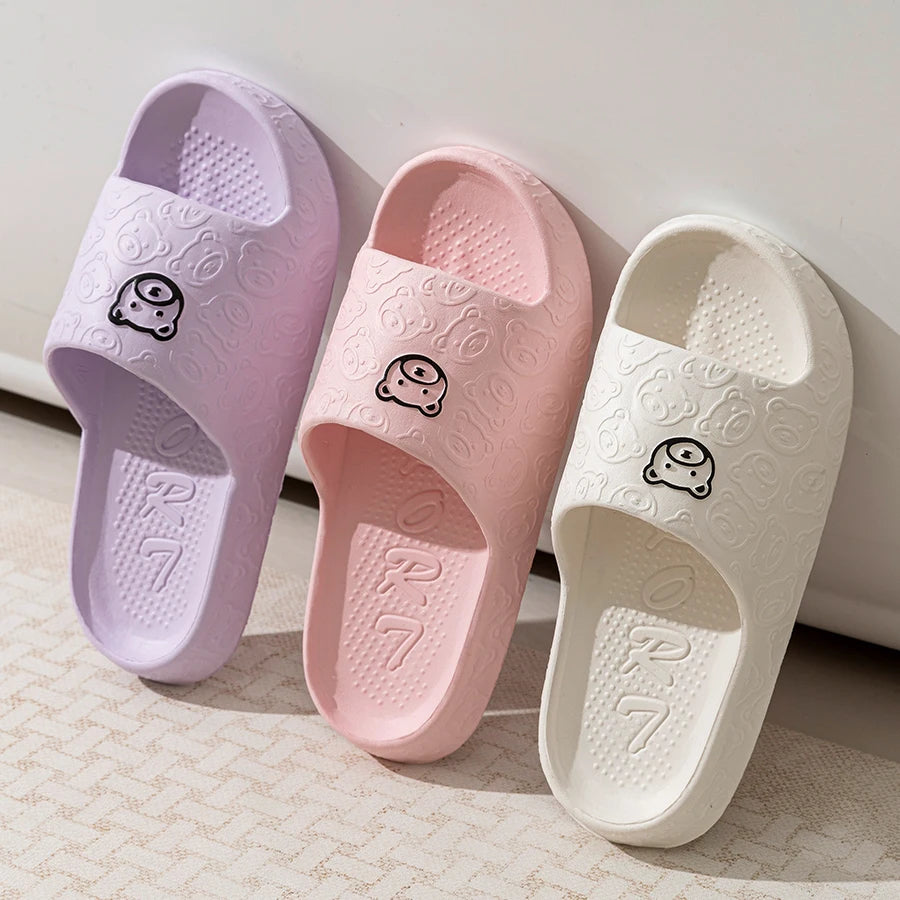 Fashion Women's Slippers Indoor Soft Sole Cartoon Bear