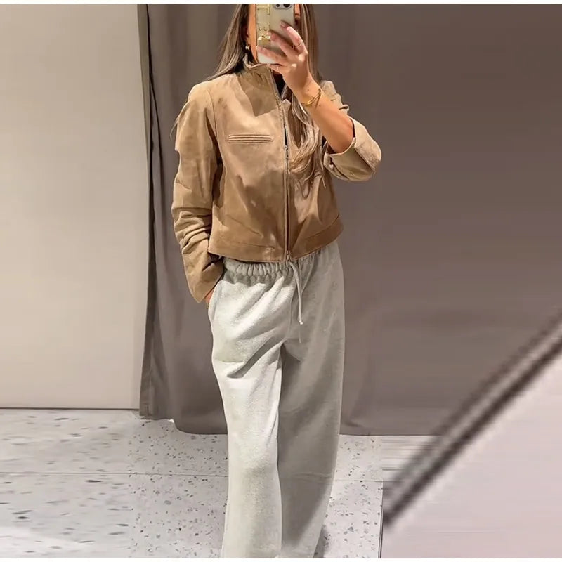 Long Sleeve Bomber Coat Female 2025  High Street Outwears