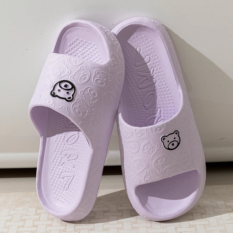 Fashion Women's Slippers Indoor Soft Sole Cartoon Bear